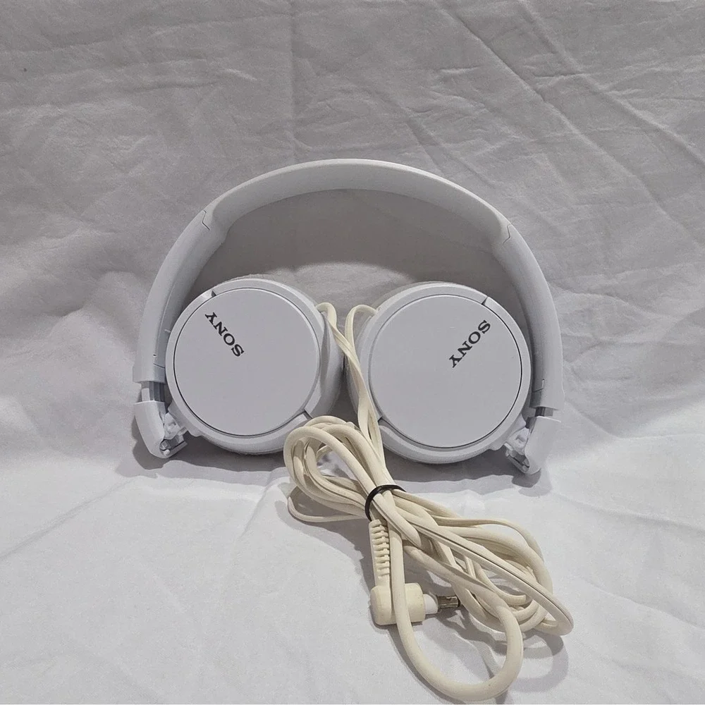 4D Sony‎ MDR-ZX110 ZX Series Wired On-Ear Headphones White 3.5mm Jack